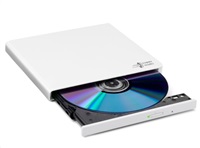 HITACHI LG - external drive DVD-W / CD-RW / DVD ± R / ± RW / RAM GP57EW40, Slim, White, box + SW