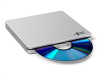 HITACHI LG - external drive DVD-W / CD-RW / DVD ± R / ± RW / RAM / M-DISC GP70NS50, Blade Ultra Slim, Silver,