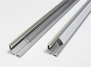 ALUMINUM corner profile for led strips, 2m, for 10mm strips, ALU MOLDING