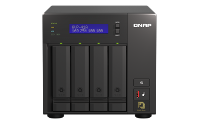 QNAP NVR QVP-41A (2core 3,1GHz, 8GB RAM, 4xSATA, 2xGbE, 2xM.2 NVMe slot, 2xPCIe, kamery: 8 (max 24)