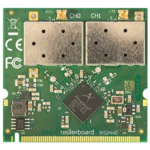 MikroTik RouterBOARD R52HnD, 802.11a/b/g/n High Power Dual Band MiniPCI card with MMCX connectors