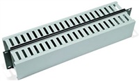 TRITON 19  cable management panel 2U sided plastic strip, gray-black = corresponds to the picture!