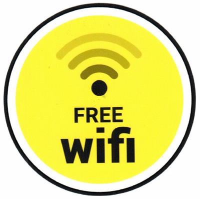 Free Wifi sticker