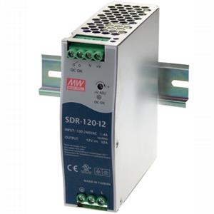 MEAN WELL SDR-120-12 Switching power supply for DIN rail, 120W, 12V