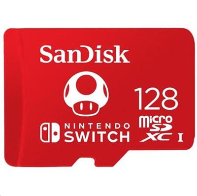 SanDisk MicroSDXC karta 512GB for Nintendo Switch (R:100/W:90 MB/s, UHS-I, V30,U3, C10, A1) licensed