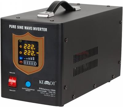 Kemot UPS 700W, 1000VA, pure sine wave, 12V, black