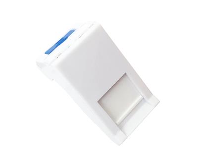 Solarix module French style 22.5 x 45mm for 1 keystone angled white