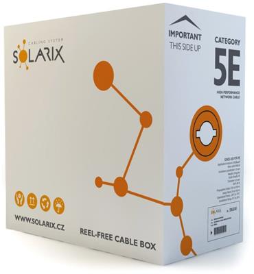 Solarix ethernet cable CAT5E FTP PE outdoor 305m box