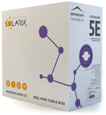 Solarix ethernet cable CAT5E UTP LSOH 305m box