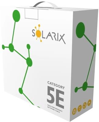 Solarix ethernet cable CAT5E UTP PE outdoor 100m box