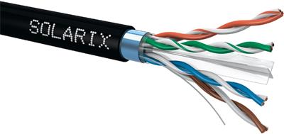 Solarix ethernet cable CAT6 FTP PE outdoor 500m reel