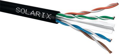 Solarix ethernet cable CAT6 UTP PE outdoor, 500m reel