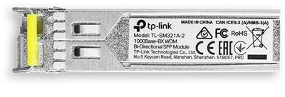 TP-Link TL-SM321A-2 - Gigabit SFP module, WDM, SM, 2km, 1550/1310nm