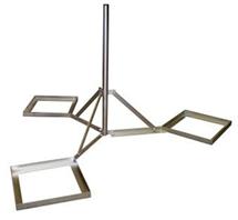 Tripod mast, height 200cm, d=60mm, for tiles 50x50cm, arm lenght 75cm