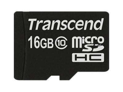 Transcend 16GB microSDHC (Class 10) memory card (without adapter)