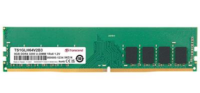 Transcend paměť 8GB DDR4 3200 U-DIMM 1Rx8 1Gx8 CL22 1.2V