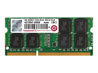 TRANSCEND, 8GB DDR3L 1600 ECC-SO-DIMM 2Rx8