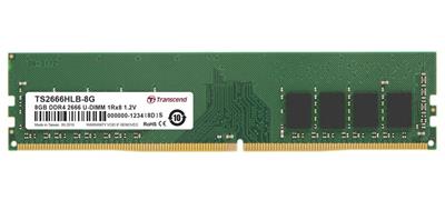 Transcend memory 8GB DDR4 2666 U-DIMM 1Rx8 1Gx8 CL19 1.2V