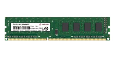 Transcend memory 4GB DDR3L 1600 U-DIMM 2Rx8 CL11