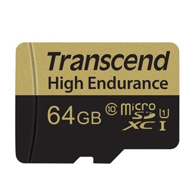 Transcend 64GB microSDXC UHS-I U1 (Class 10) High Endurance MLC industrial memory card (with adapter