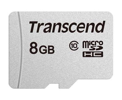Transcend 8GB microSDHC 300S (Class 10) memory card (without adapter)