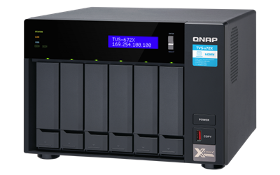 QNAP TVS-672X-i3-8G (3,1GHz / 8GB RAM / 6x SATA / 2x M.2 NVMe slot / 1x HDMI 4K / 2x GbE / 1x 10GbE)