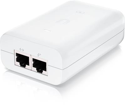 Ubiquiti U-POE-at - Gigabit PoE injector, 802.3at, 30W - bulk packing