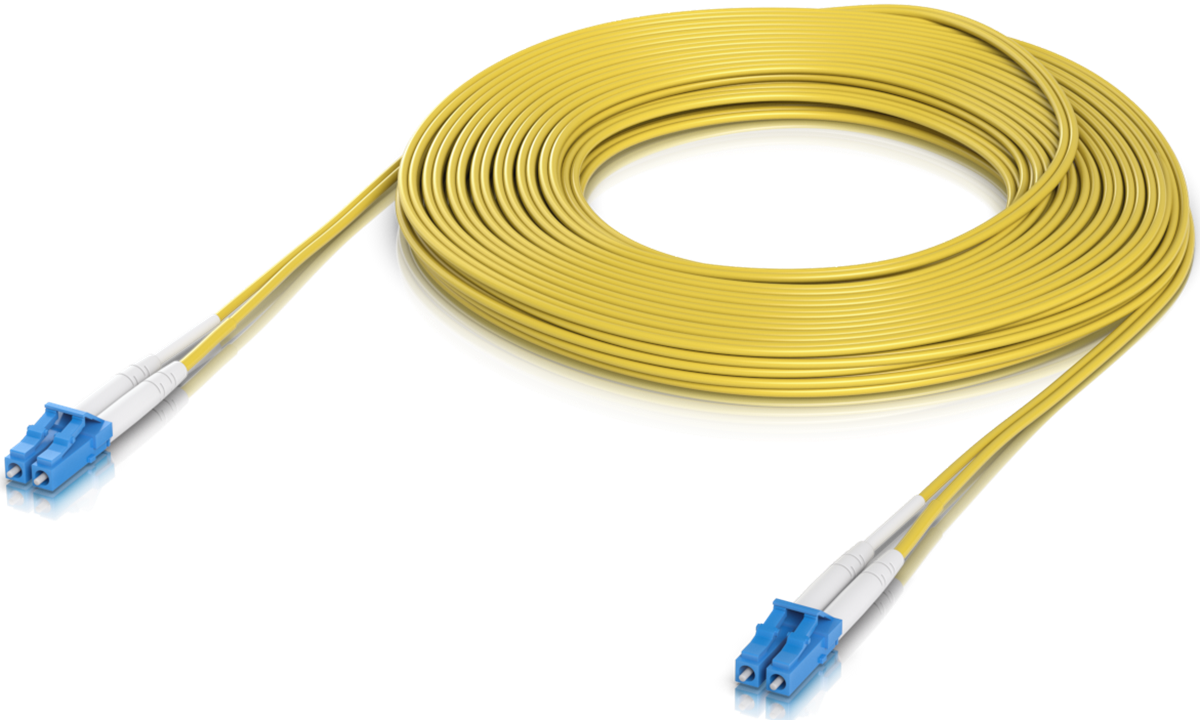 Ubiquiti UACC-OFC-S2-LULU-15M - optical patch cord LCupc/LCupc, Duplex, Singlemode 9/125, 15m