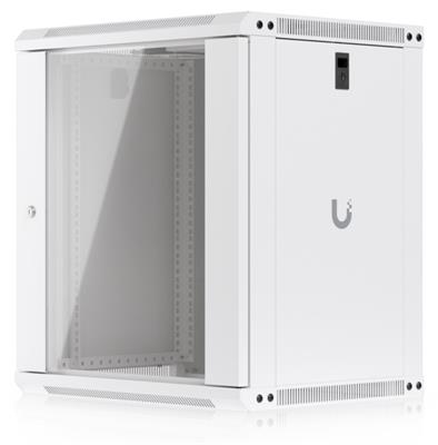 Ubiquiti 12U Rack Cabinet, Wall mount, 450mm, glass door
