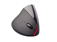 C-TECH mouse VEM-07, vertical, wireless, 5 buttons, black, USB nano receiver
