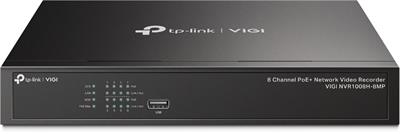 TP-Link VIGI NVR1008H-8MP - NVR, 8 channels, 8x PoE