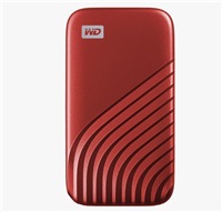 SanDisk WD My Passport SSD external 2TB, USB-C 3.2, 1050 / 1000MB / s R / W PC & Mac, Red