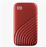 SanDisk WD My Passport SSD external 500GB, USB-C 3.2, 1050 / 1000MB / s R / W PC & Mac, Red