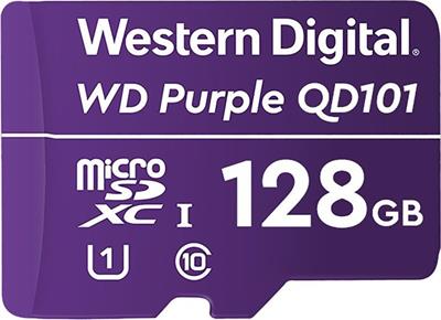 WD MicroSDXC card 128GB Purple WDD128G1P0C Class 10