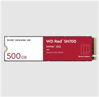 WD RED SSD NVMe 500GB PCIe SN700, Geb3 8GB/s, (R:3430/W:2600 MB/s) TBW 1000