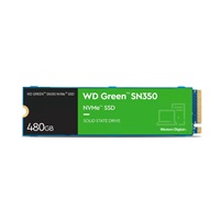 WD GREEN SSD NVMe 500GB PCIe SN350, Geb3 8GB/s, (R:2400/W:1650 MB/s)