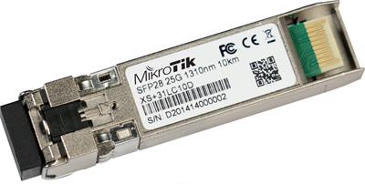 MikroTik SFP/SFP+/SFP28 optical module XS+31LC10D, SM, 10km, 1/10/25G, 1310nm