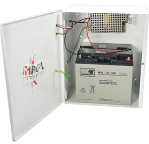 Power supply 24V 4A, in metal box, instead of 2x12V / 18Ah battery
