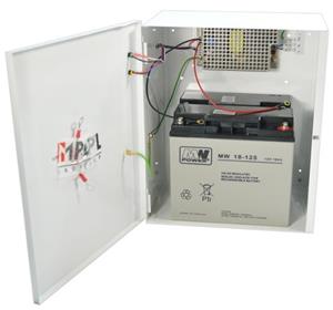 Power supply 24V 5A, in metal box, instead of 2x12V / 18Ah battery