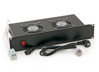 TRITON 19 fan, 2 fans - 220V / 30W, thermostat, black