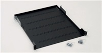 TRITON Police perforations 19 , 1U / 450mm, load capacity of 40 kg, black