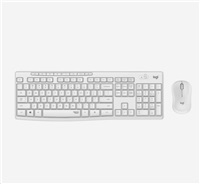 Logitech Silent Wireless Combo MK295, wireless keyboard + mouse, US, Off-White