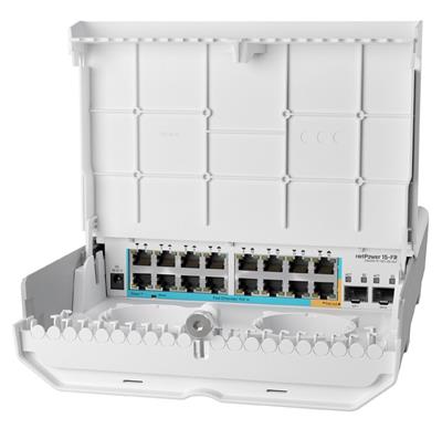 MikroTik CRS318-1Fi-15Fr-2S-OUT - netPower 15FR reverse PoE switch - Bazar