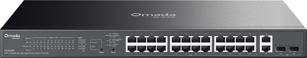 TP-Link ES228GP Omada 28-Port Gigabit Easy Managed Switch with 24-Port PoE+