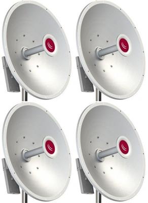 MikroTik MTAD-5G-30D3-PA, mANT30, 30dBi Parabolic Dish antenna Dual 5GHz, 2x RPSMA, precision aligmnent mount - 4 PACK