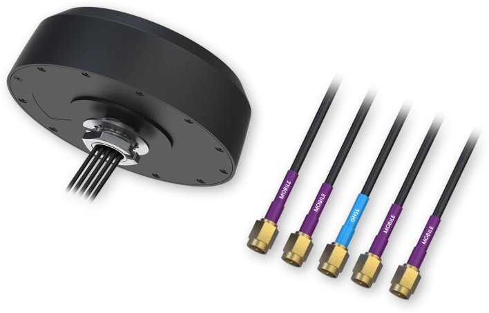 Teltonika PR1KC647 5G Combo MIMO/GNSS Mobile Roof SMA Antenna