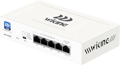 Wiking WK-PS305 PoE switch, 5x LAN/4x PoE, 1Gb, 45W