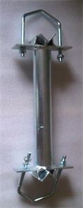 Pole holder 35cm,d=48mm, + 2x U-Bolt 100mm