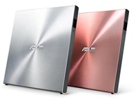 ASUS DVD SDRW-08U5S-U/PINK/G/AS, External Slim DVD-RW, pink, USB + Cyberlink Power2Go 8