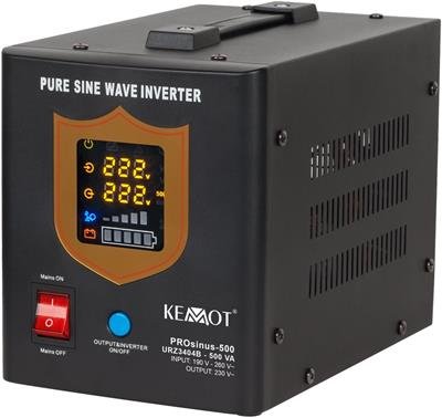 Kemot UPS 300W, 500VA, pure sine wave, 12V, black - Bazar